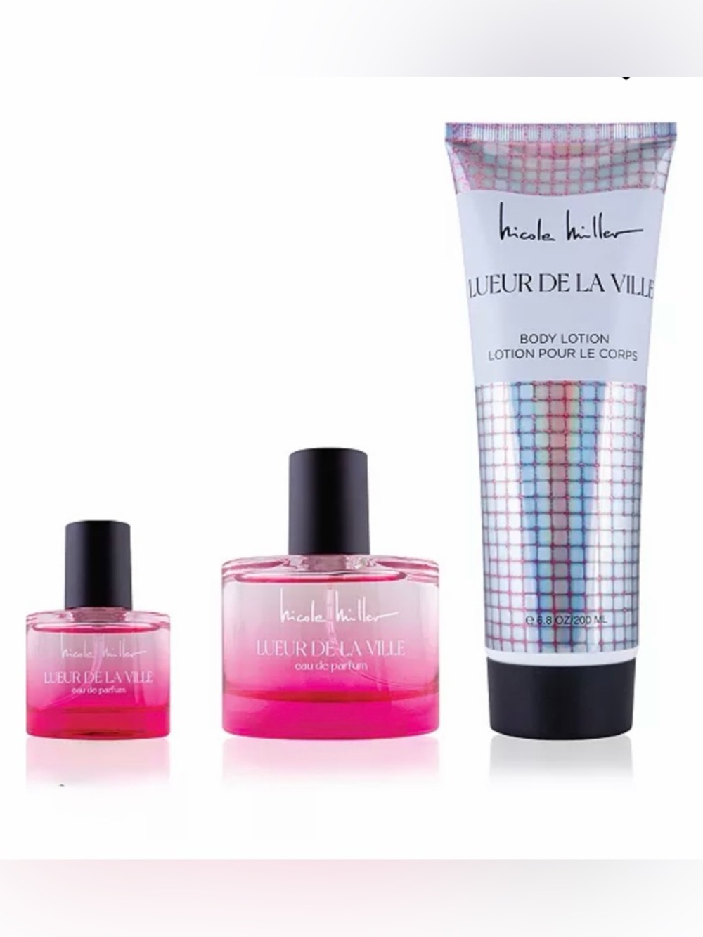 Nicole Miller Lueur De La Ville 3 Pcs Fragrance & Lotion Gift Set - NEW - Picture 3 of 6